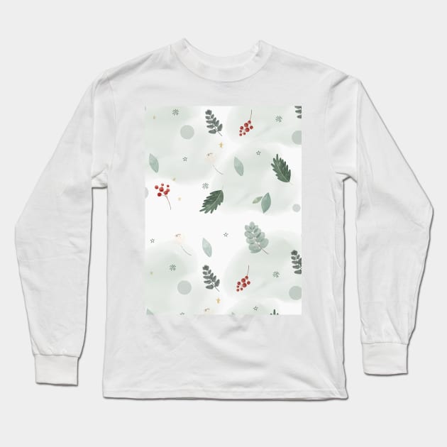 Leaves & Berries Long Sleeve T-Shirt by apxteixeira